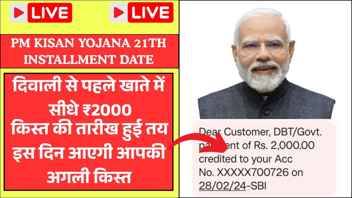 pm kisan yojana 21th installment date
